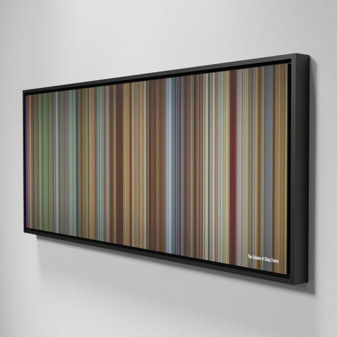 Side view of Framed Buff's of The Science of Sleep Frome on the wall