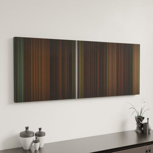 Gosford Park canvas art in modern interior - movie color palette