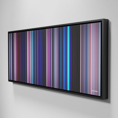 Side view of Framed Buff's of Frozen II Frome on the wall