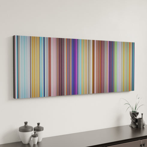The Peanuts Movie canvas art in modern interior - movie color palette