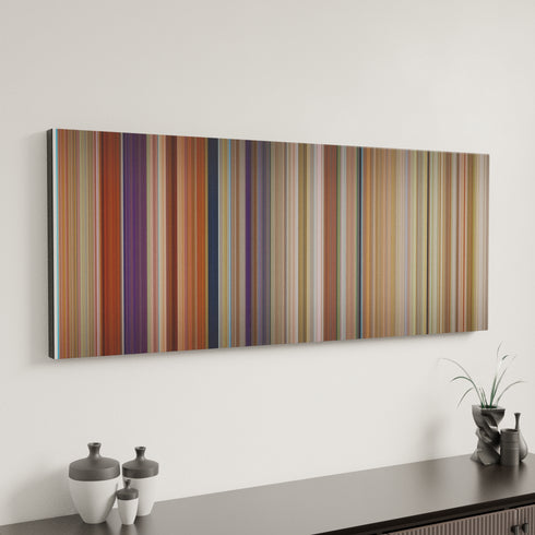 Muriel's Wedding canvas art in modern interior - movie color palette