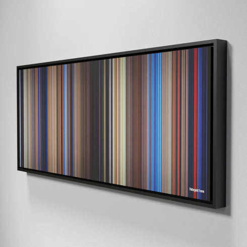 Side view of Framed Buff's of Poltergeist Frome on the wall