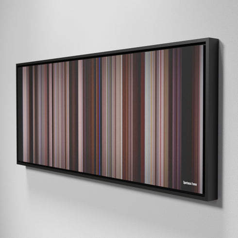 Side view of Framed Buff's of Spartacus Frome on the wall