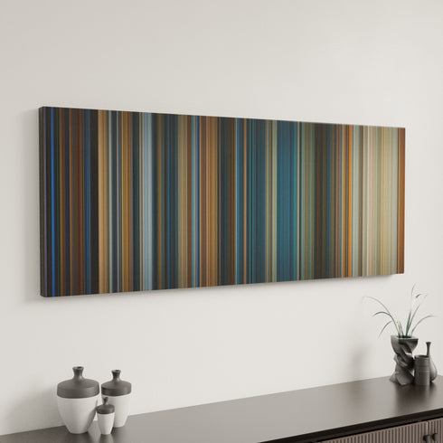 True Lies canvas art in modern interior - movie color palette