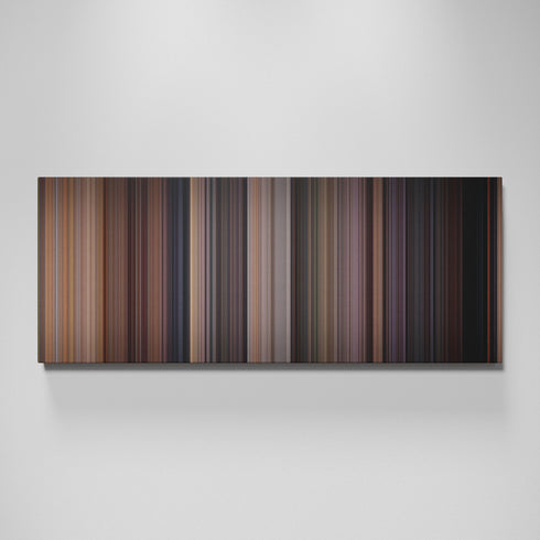 Rear Window movie canvas wall art - color palette print
