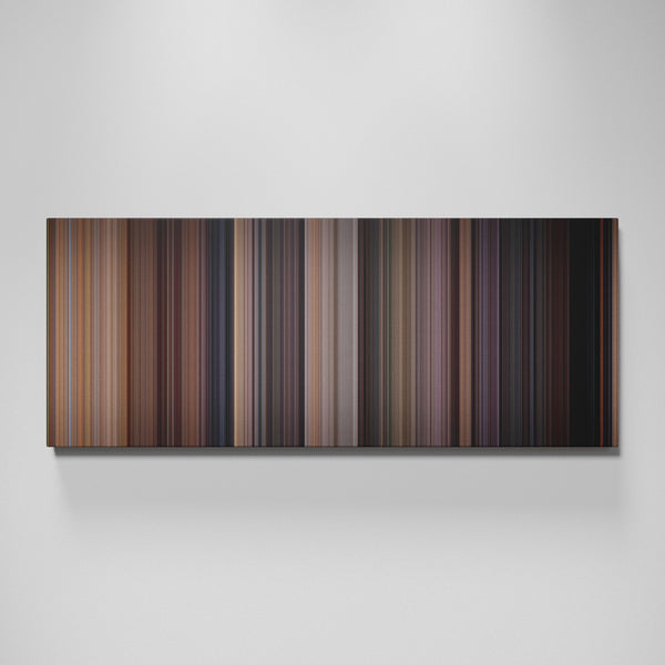 Rear Window movie canvas wall art - color palette print