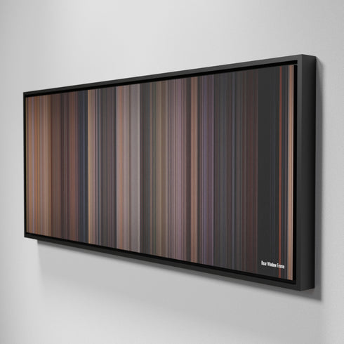 Side view of Framed Buff's of Rear Window Frome on the wall