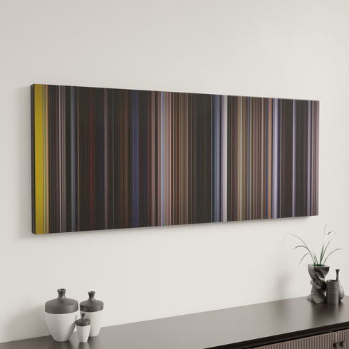 Doctor Zhivago canvas art in modern interior - movie color palette