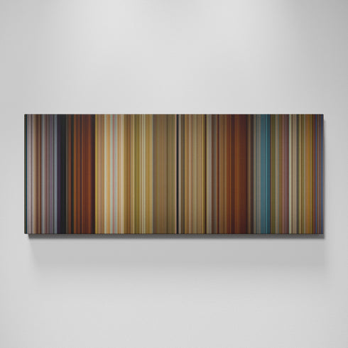 Wanderlust movie canvas wall art - color palette print