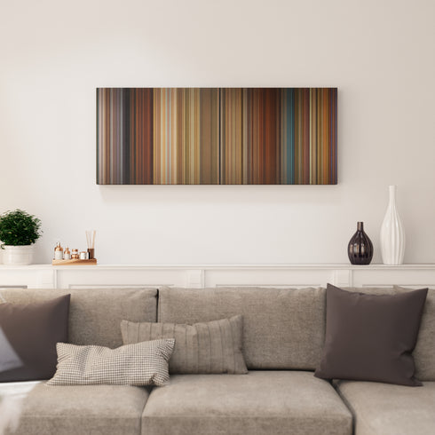 Wanderlust canvas print in living room - film wall decor