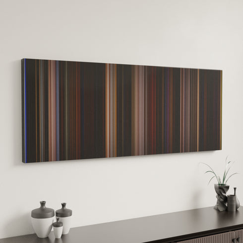 Chicken Run canvas art in modern interior - movie color palette