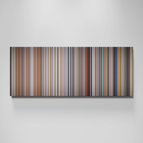 The Man Who Fell to Earth movie canvas wall art - color palette print