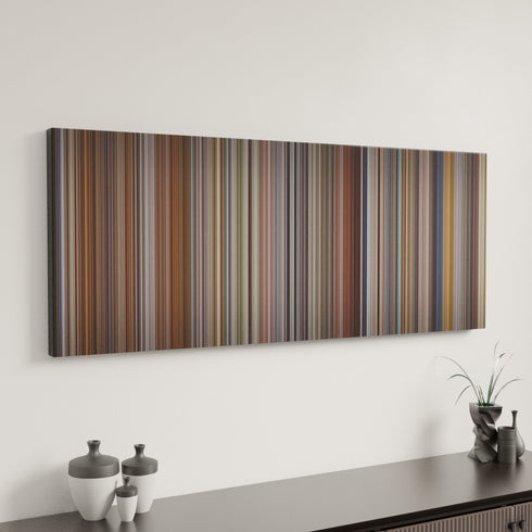 The Man Who Fell to Earth canvas art in modern interior - movie color palette