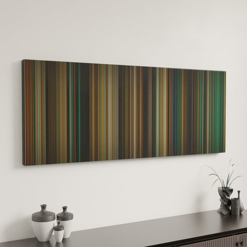 Catwoman canvas art in modern interior - movie color palette