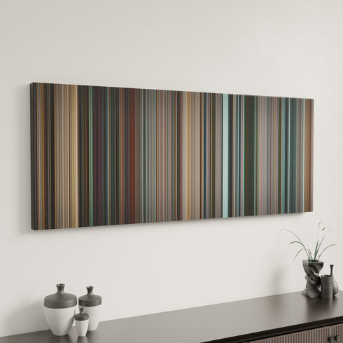 Star Trek canvas art in modern interior - movie color palette
