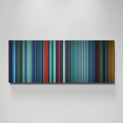 Atomic Blonde movie canvas wall art - color palette print