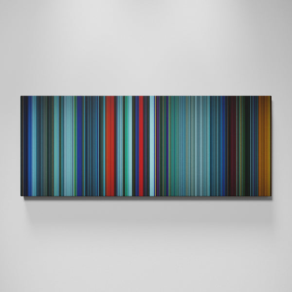 Atomic Blonde movie canvas wall art - color palette print