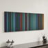 Atomic Blonde canvas art in modern interior - movie color palette