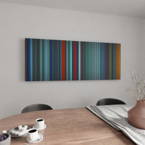 Atomic Blonde canvas wall art in kitchen - movie decor
