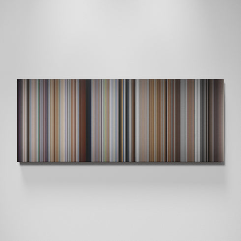 Memento movie canvas wall art - color palette print