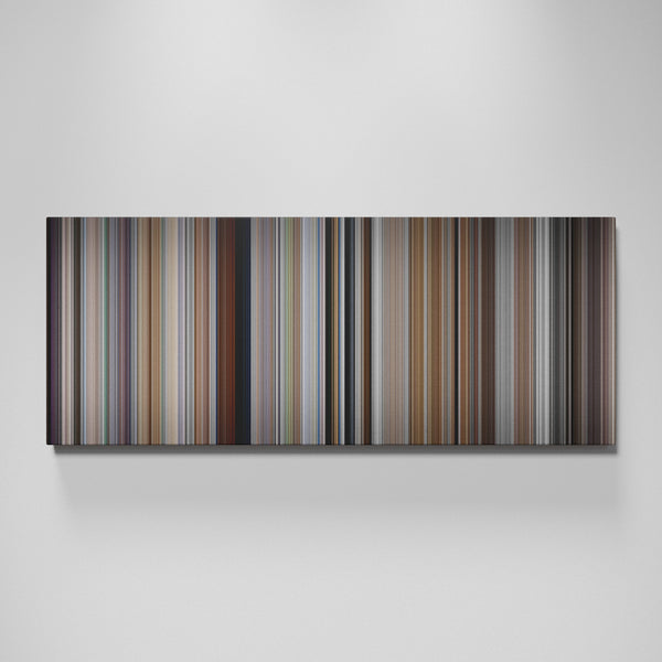 Memento movie canvas wall art - color palette print