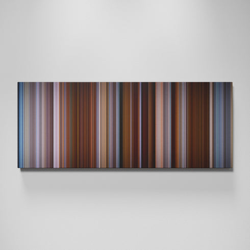 Derailed movie canvas wall art - color palette print