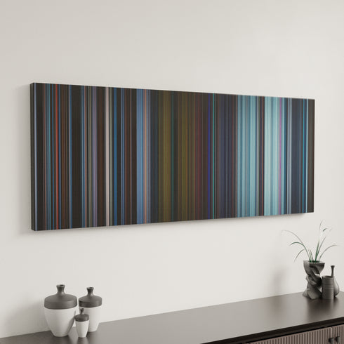 Charlie and the Chocolate Factory canvas art in modern interior - movie color palette