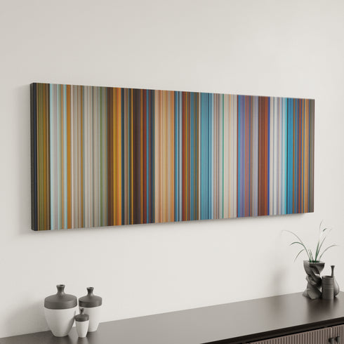 Balto canvas art in modern interior - movie color palette