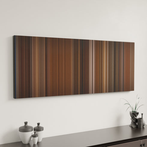 Before Sunset canvas art in modern interior - movie color palette