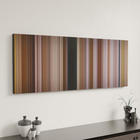 Lonesome Dove: Leaving canvas art in modern interior - movie color palette