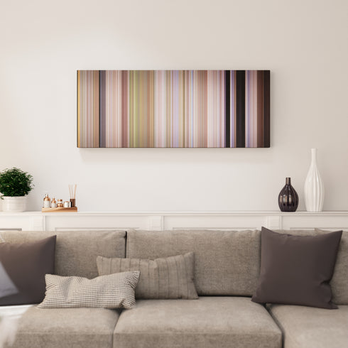 Living room interior with Lonesome Dove: On the Trail Frome on the wall