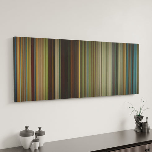 Mr. Right canvas art in modern interior - movie color palette