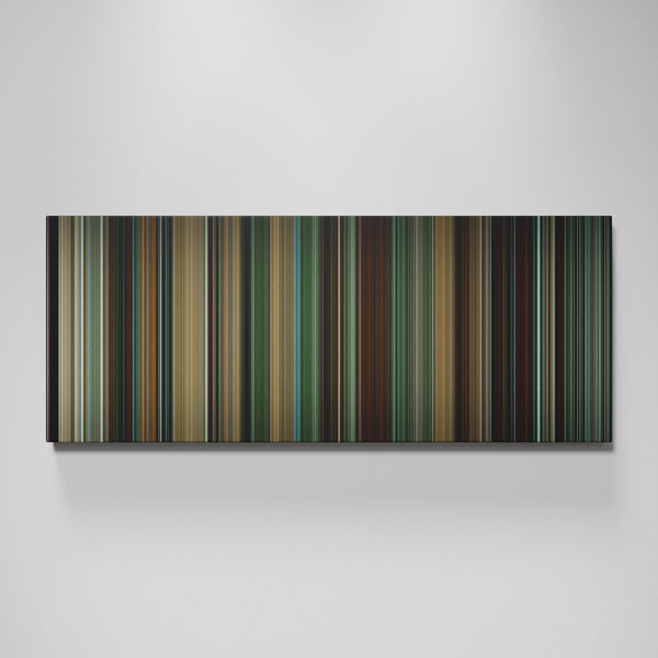 Colossal movie canvas wall art - color palette print