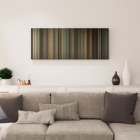 Living room interior with Colossal Frome on the wall