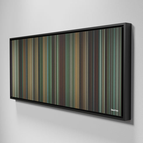 Side view of Framed Buff's of Colossal Frome on the wall