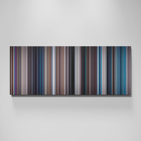 Thunderball movie canvas wall art - color palette print