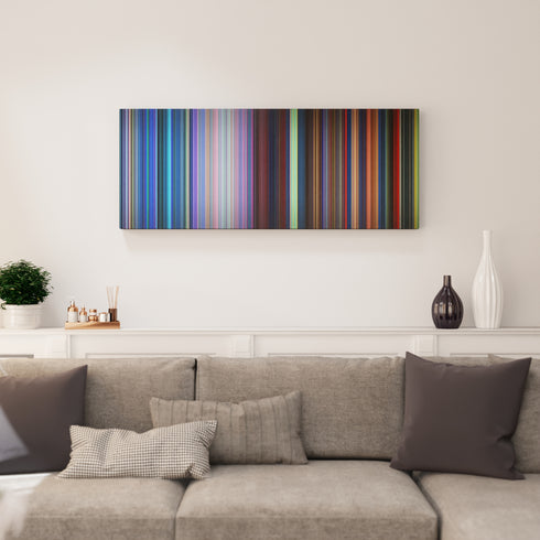 Living room interior with Fantasia 2000 Frome on the wall
