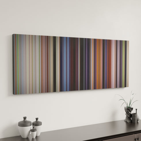 La belle verte canvas art in modern interior - movie color palette
