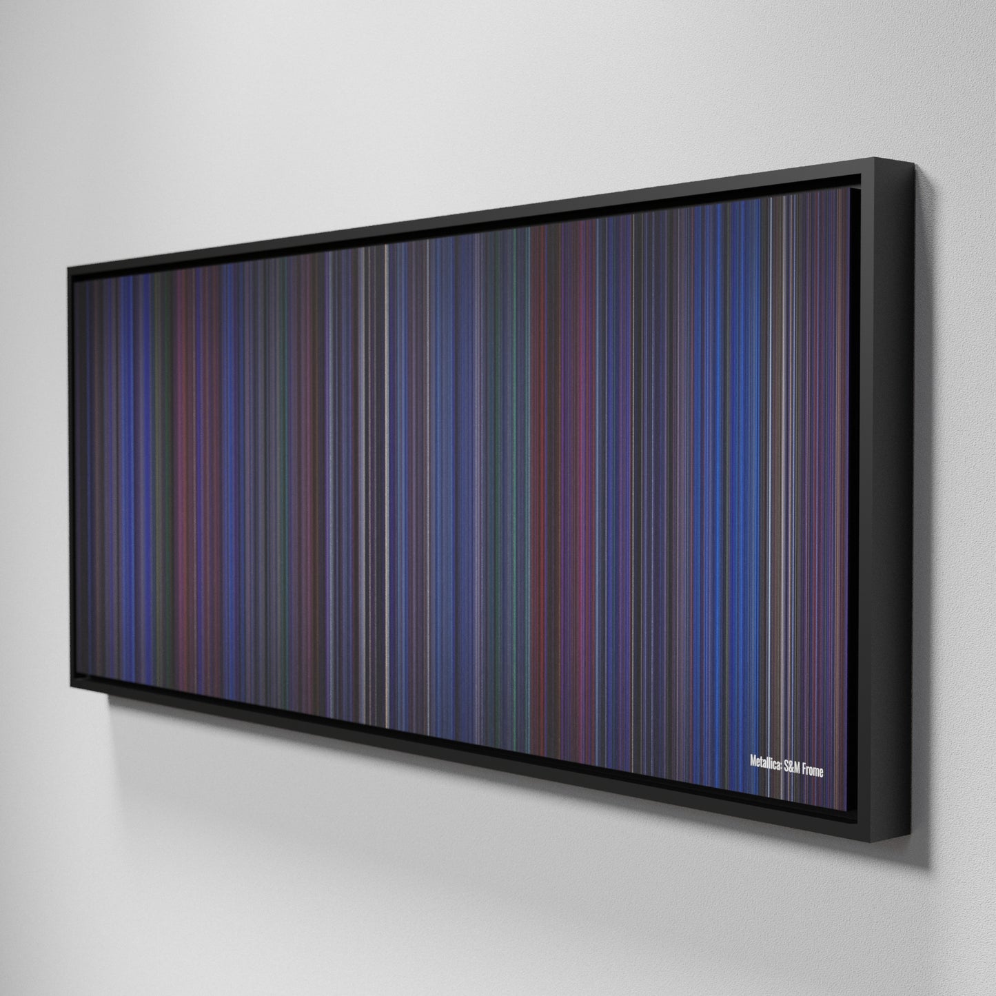 Side view of Framed Buff's of Metallica: S&M Frome on the wall