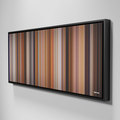 Side view of Framed Buff's of Volver Frome on the wall