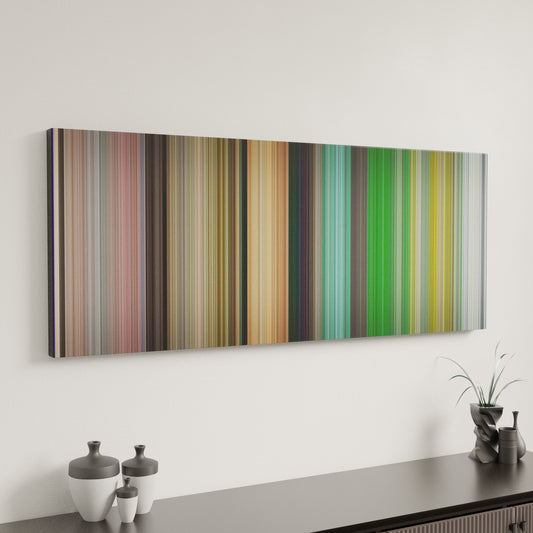 Minimal interior design with House of Flying Daggers Frome on the wall