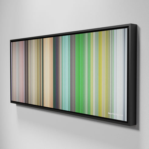 Side view of Framed Buff's of House of Flying Daggers Frome on the wall