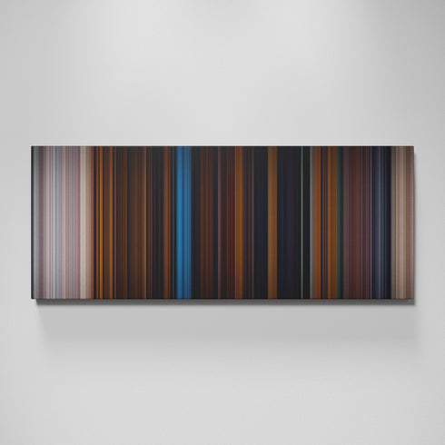 Sleepover movie canvas wall art - color palette print