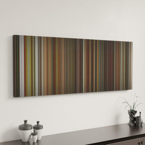 Lucky Number Slevin canvas art in modern interior - movie color palette
