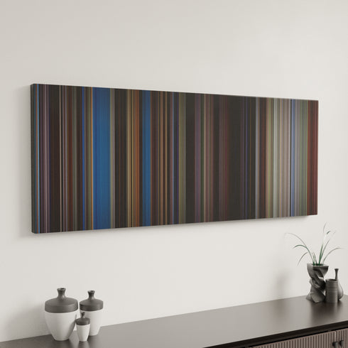 The Last Samurai canvas art in modern interior - movie color palette
