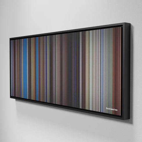 Side view of Framed Buff's of The Last Samurai Frome on the wall