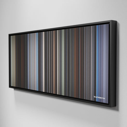 Side view of Framed Buff's of The Last Starfighter Frome on the wall