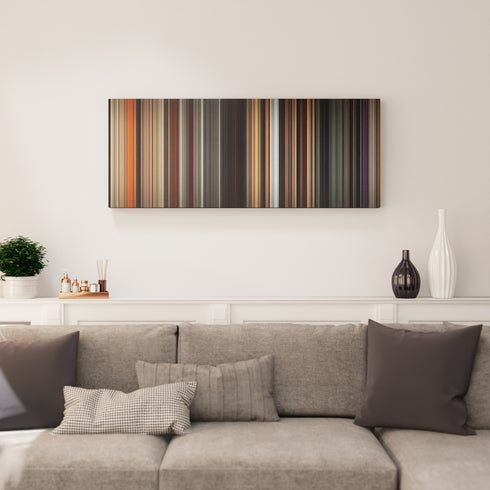 Divergent canvas print in living room - film wall decor