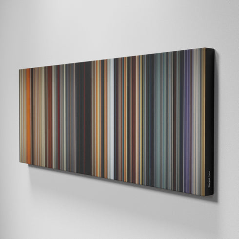 Side view of Buff's of Divergent Frome on the wall