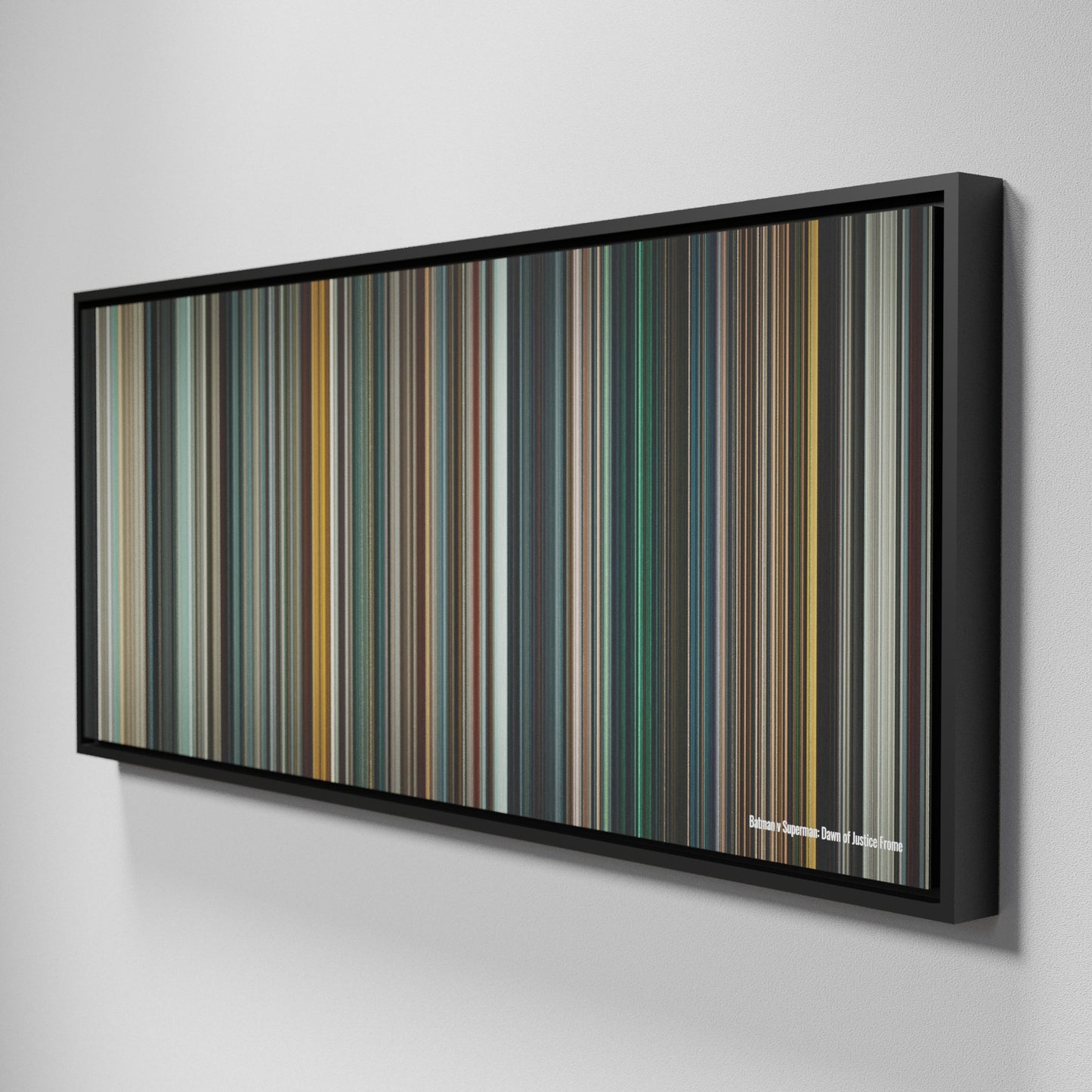 Side view of Framed Buff's of Batman v Superman: Dawn of Justice Frome (Ultimate Edition) on the wall